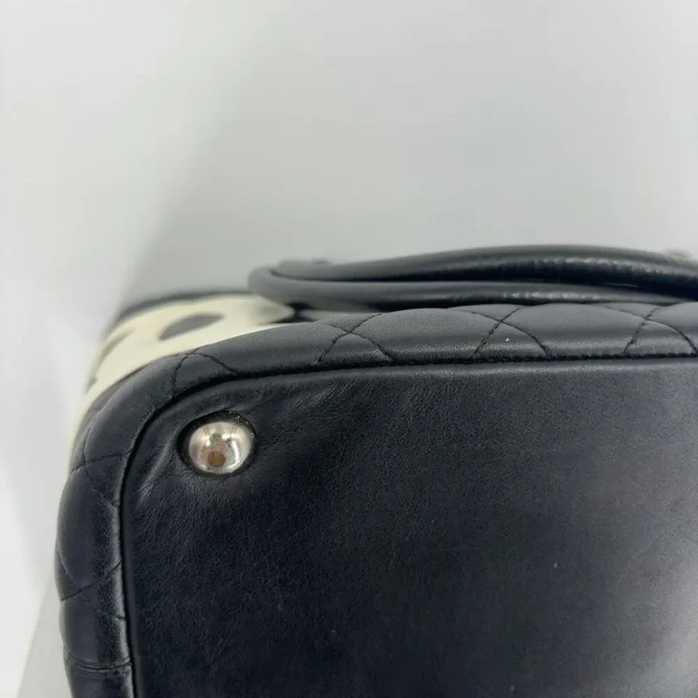 CHANEL Black Quilted Lambskin Bag
